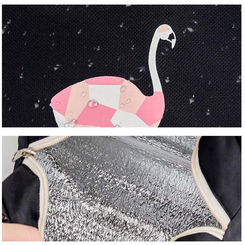 Flamingo Insulated Lunch Bag USA Bargains Express