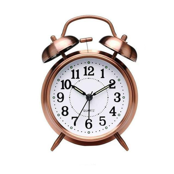 Retro Twin Bell Analog Alarm Clock USA Bargains Express
