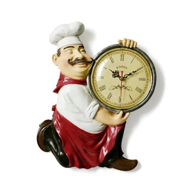 Vintage Chef Wall Clock USA Bargains Express