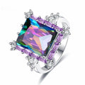 Precious Stone Silver Plated Ring USA Bargains Express