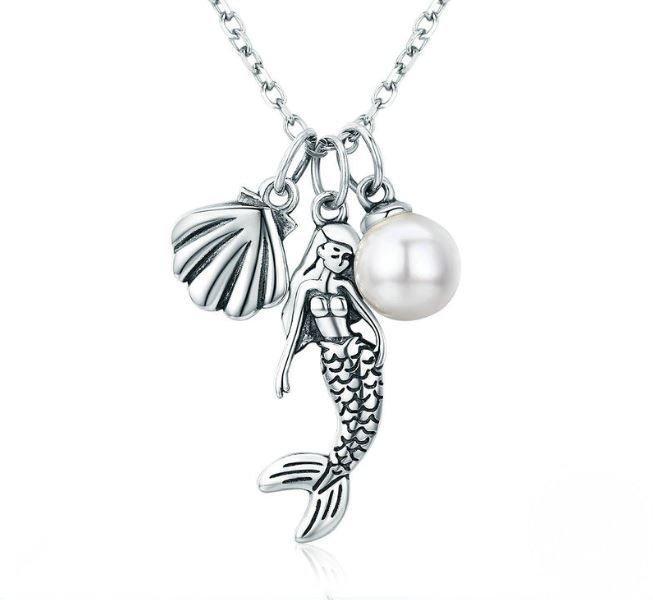 Mermaid Sterling Silver Necklace USA Bargains Express