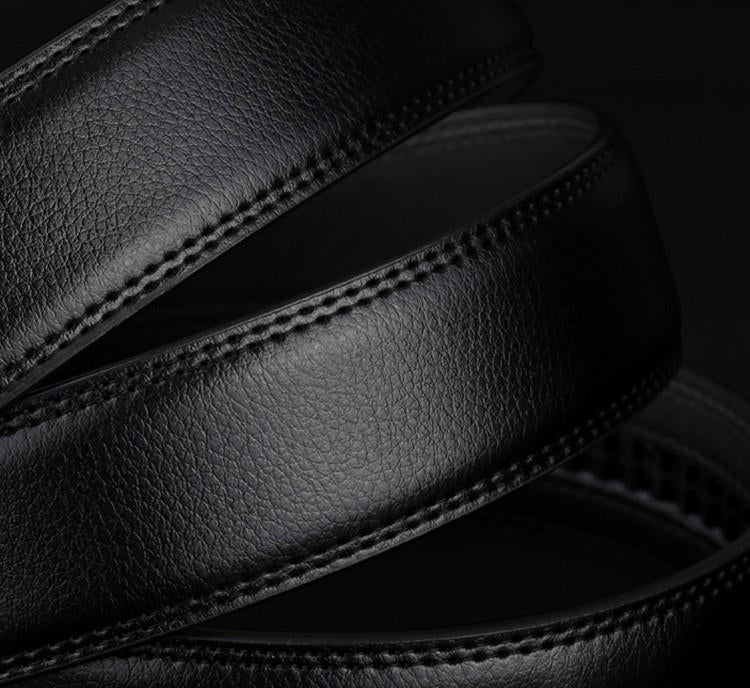 Men's Genuine Leather Adjustable Business Belt USA Bargains Express