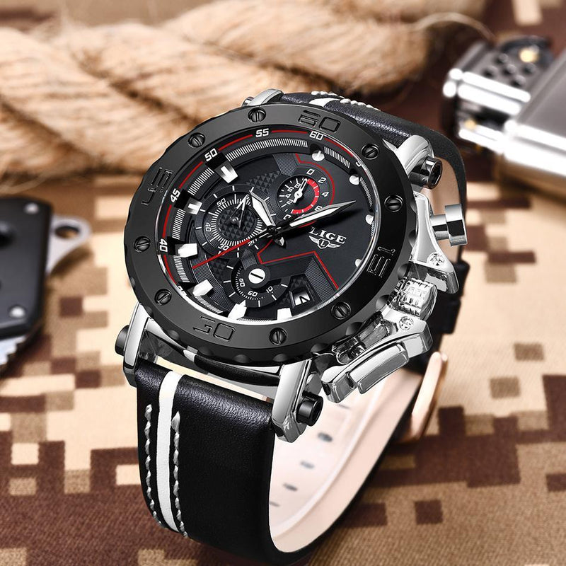 Water Resistant Luxury Leather Watch USA Bargains Express