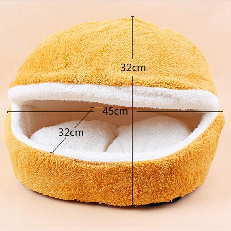 Cat's Plush Hamburger Bed USA Bargains Express