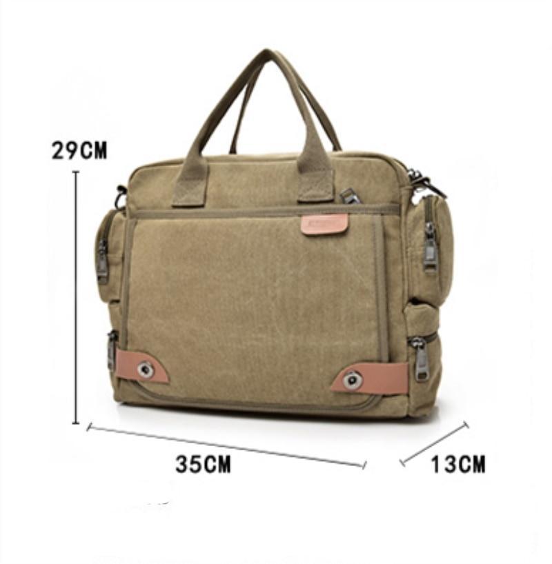 Men's Canvas Crossbody Messenger Bag USA Bargains Express