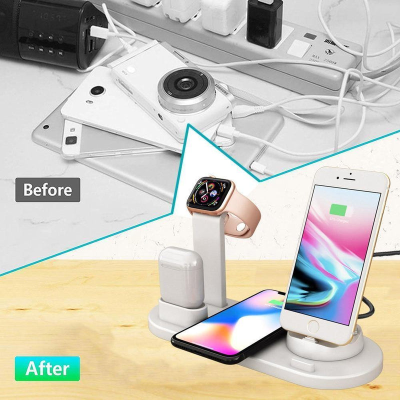 Universal 4 in 1 Wireless Charging Station - Charging Stations, In this section_Charging Stations, In this section_iphone Accessories, In this section_Wireless Chargers, iphone Accessories, Price_$25 - $50, Samsung Accessories, Wireless Chargers - Bargains Express