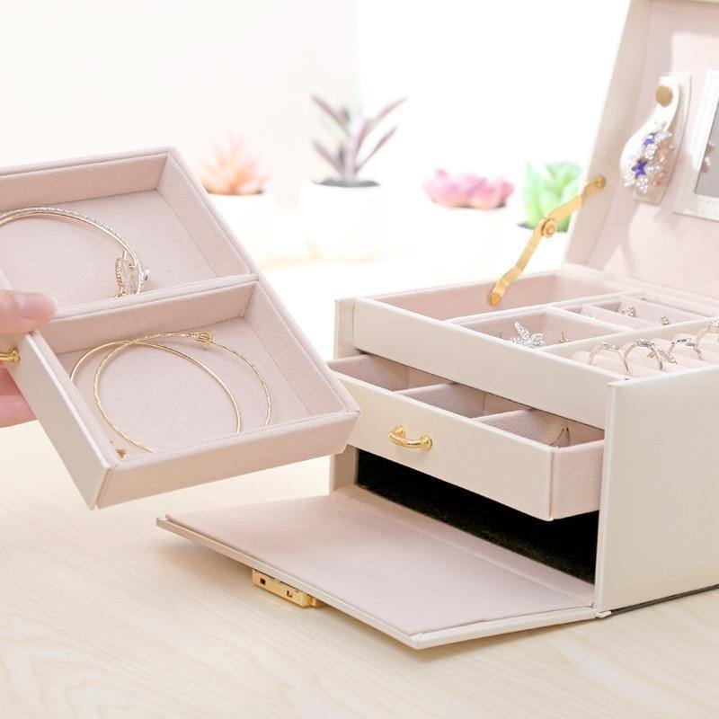 Euro Princess Leather Jewellery Box USA Bargains Express
