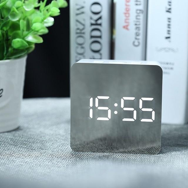 LED Mirror Digital Alarm Clock USA Bargains Express
