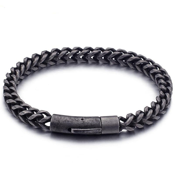 Men's Vintage Stainless Steel Bracelet - Bracelets, In this section_Bracelets, Price_$25 - $50 - Bargains Express