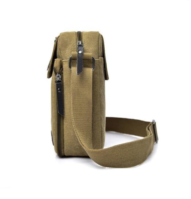 Men's Canvas Messenger/Travel Shoulder Bag - In this section_Messenger Bags, Messenger Bags, Price_$25 - $50 - Bargains Express