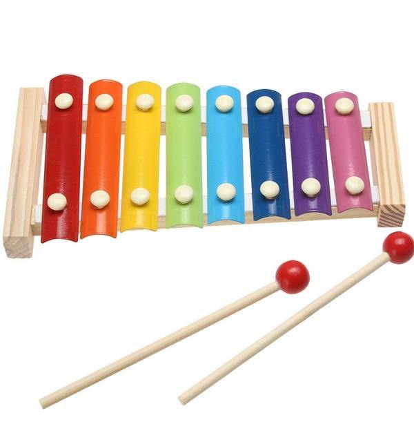 Kids Rainbow Wooden Frame Xylophone - In this section_Musical Instruments, Musical Instruments, Price_$25 - $50 - Bargains Express