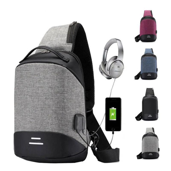 Anti-Theft Cross Body / Shoulder Bag With USB Charging Port USA Bargains Express