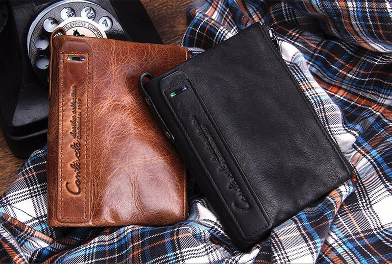 Men's Genuine Leather Wallet - Genuine Leather, In this section_Genuine Leather, In this section_Wallets, Price_$25 - $50, Wallets - Bargains Express