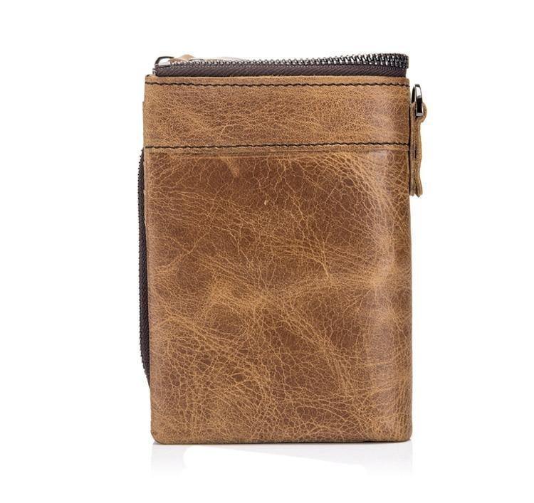 Men's Retro Genuine Leather Wallet - Genuine Leather, In this section_Genuine Leather, Price_$25 - $50 - Bargains Express