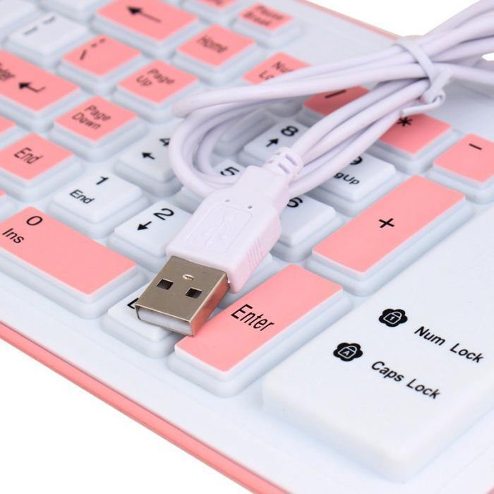 Waterproof Roll Up Wired Keyboard - In this section_Wired Keyboards, Price_$50 - $75, Wired Keyboards - Bargains Express