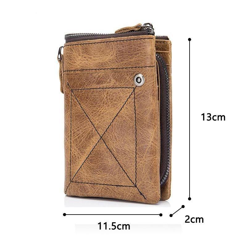 Men's Retro Genuine Leather Wallet - Genuine Leather, In this section_Genuine Leather, Price_$25 - $50 - Bargains Express