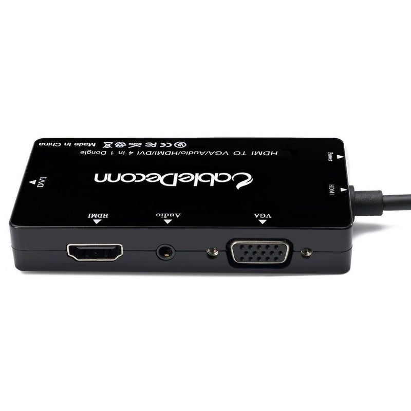 4-in-1 HDMI to HDMI/VGA/DVI Audio & Video Hub Display Adapter - Display Adapters, In this section_Display Adapters, Price_$25 - $50 - Bargains Express
