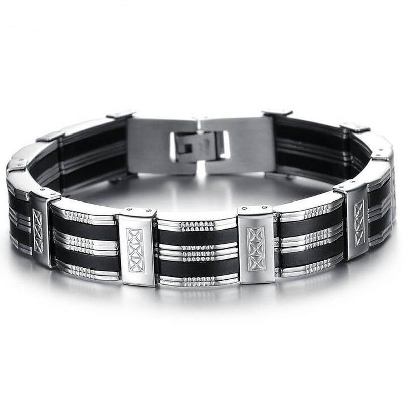 Men's 9.25 Inch Stainless Steel Bracelet - Bracelets, In this section_Bracelets, Price_$0 - $25 - Bargains Express