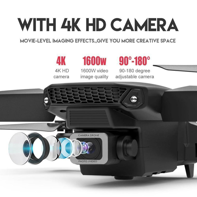 E525 Dual Camera Wide Angle 4K Drone - 4K Drones, In this section_4K Drones, Price_$50 - $75 - Bargains Express