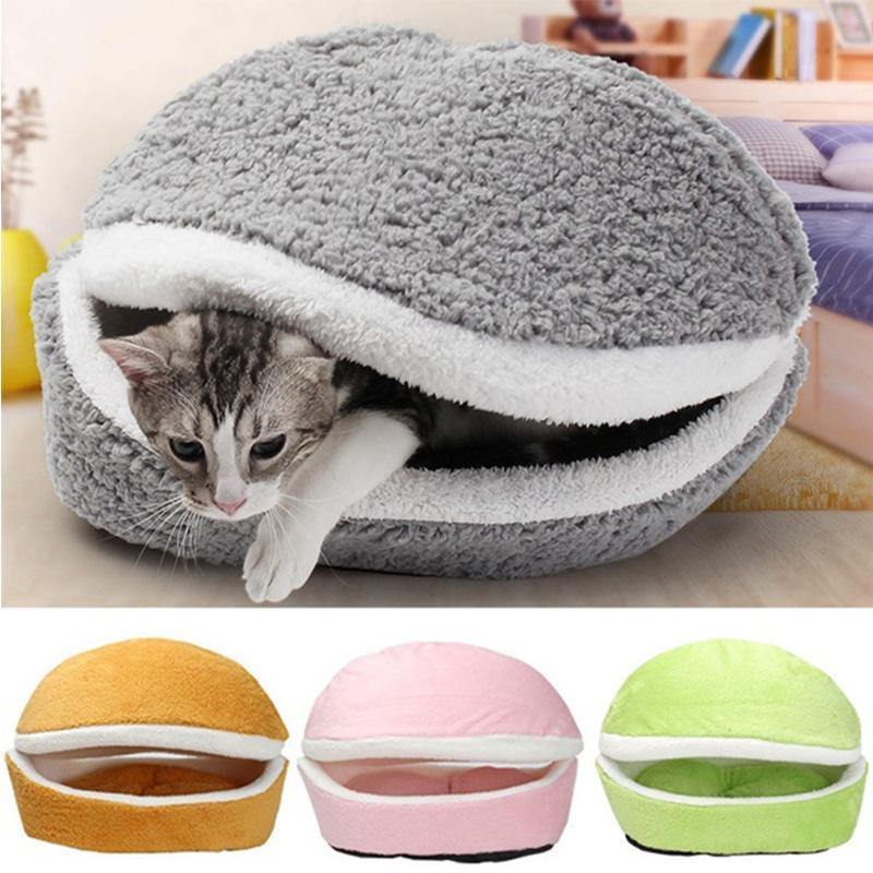 Cat's Plush Hamburger Bed USA Bargains Express