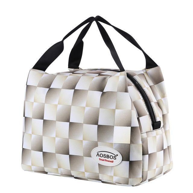 Fashion Canvas Insulated Lunch Bag - In this section_Lunch Bags, Lunch Bags, Price_$0 - $25 - Bargains Express
