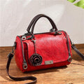 Ladies Flower Leather Cross-body Bag - Cross Body Bags, In this section_Cross Body Bags, In this section_Leather Bags, In this section_Shoulder Bags, Leather Bags, Price_$25 - $50, Shoulder Bags - Bargains Express