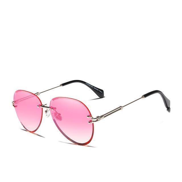 Vintage Rimless Gradient Lens Women's Polarized Sunglasses - In this section_Polarized Sunglasses, Polarized Sunglasses, Price_$25 - $50 - Bargains Express