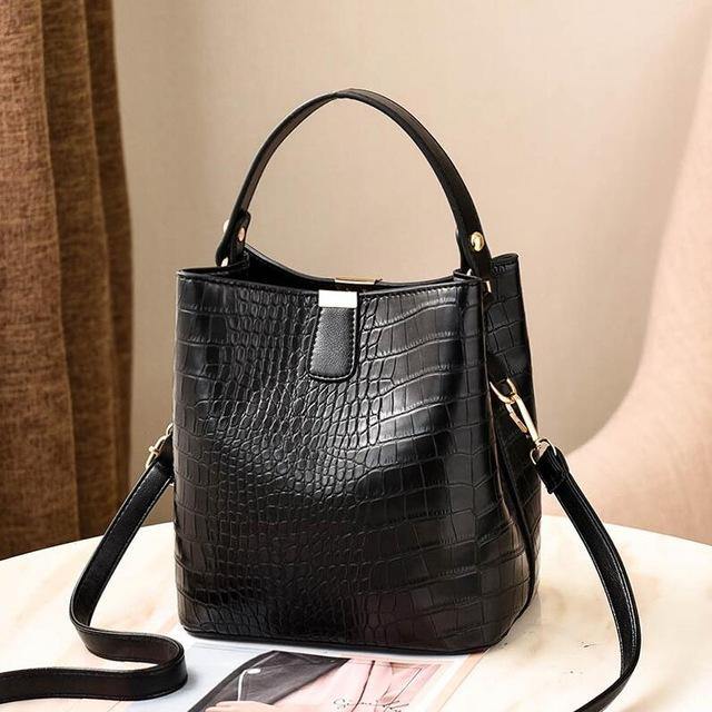 Retro Alligator Casual Handbag - In this section_Leather Bags, In this section_Shoulder Bags, Leather Bags, Price_$25 - $50, Shoulder Bags - Bargains Express