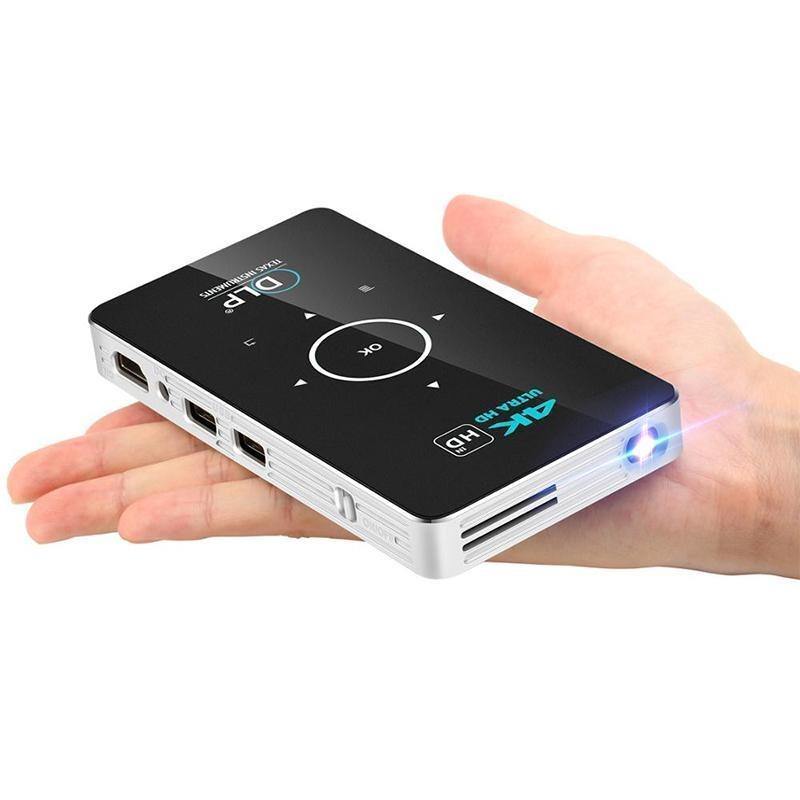 ALSTON C6 Mini 4K DLP Android Portable WiFi Projector - In this section_Mini Projectors, Mini Projectors, Price_above $100 - Bargains Express