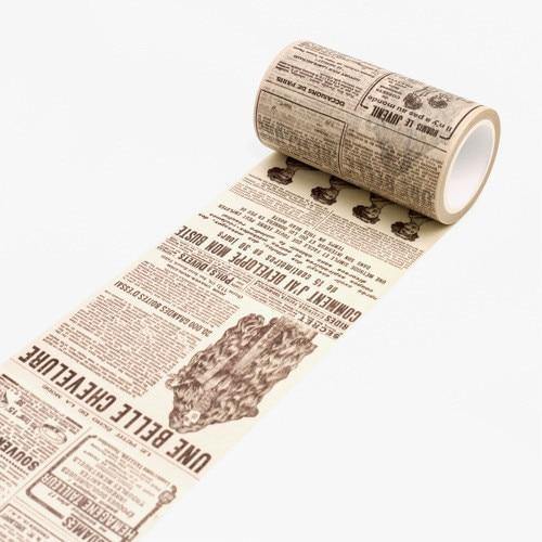 Retro Newspaper Decoration Sticker Tape - In this section_Sticker Tapes, Price_$0 - $25, Sticker Tapes - Bargains Express