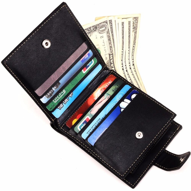 Men's Hasp Leather Wallet USA Bargains Express