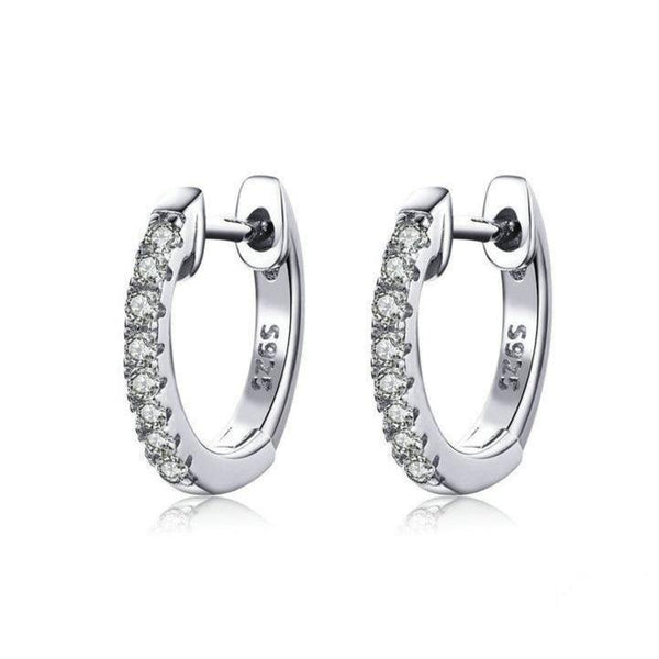925 Sterling Silver Hoop Earrings - Earrings, In this section_Earrings, Price_$0 - $25 - Bargains Express