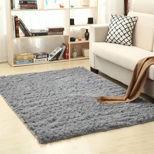 Silk Hair Plush Non-Slip Rug - In this section_Rugs & Carpets, Price_$75 - $100, Price_above $100, Rugs & Carpets - Bargains Express