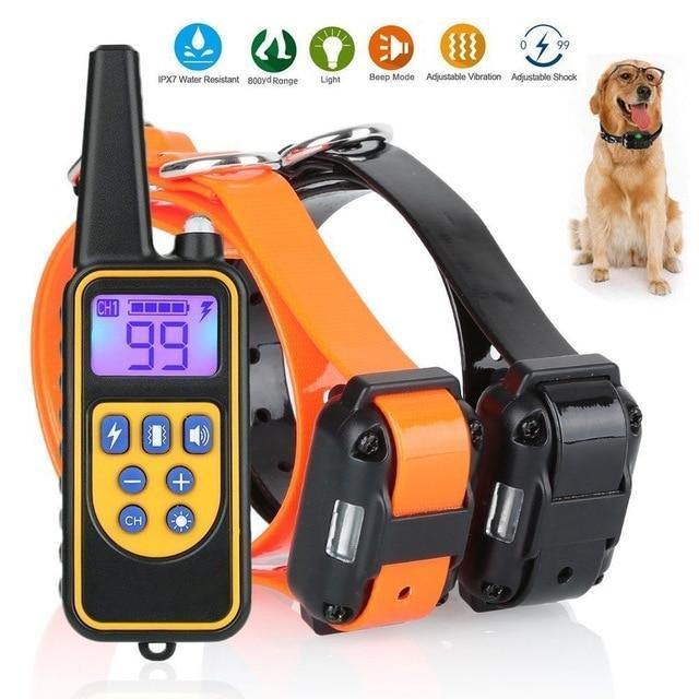 Rechargeable Remote Control Dog Electric Training Collar - Dog Training Collars, In this section_Dog Training Collars, Price_$50 - $75, Price_$75 - $100 - Bargains Express