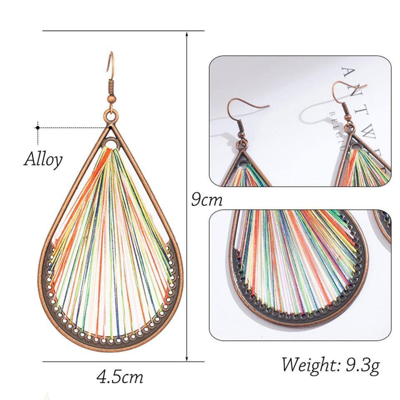 Bohemian String Drop Earrings USA Bargains Express