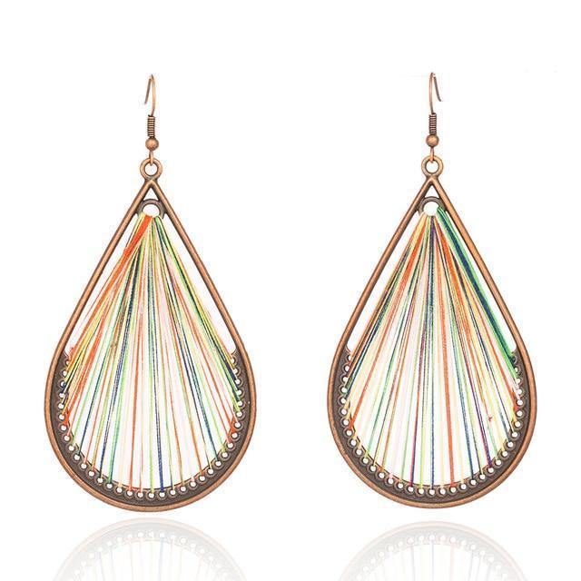 Bohemian String Drop Earrings USA Bargains Express