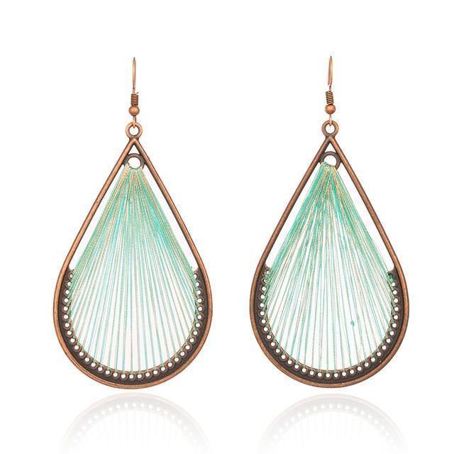 Bohemian String Drop Earrings USA Bargains Express