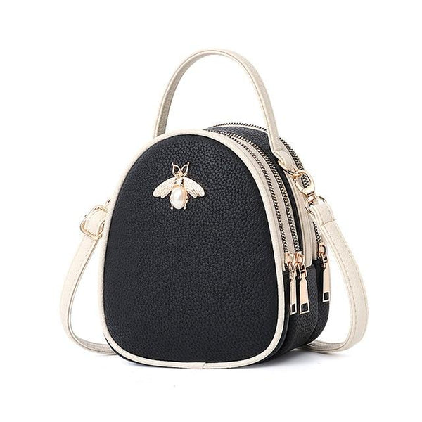 Luxury Bee Leather Shoulder Bag USA Bargains Express