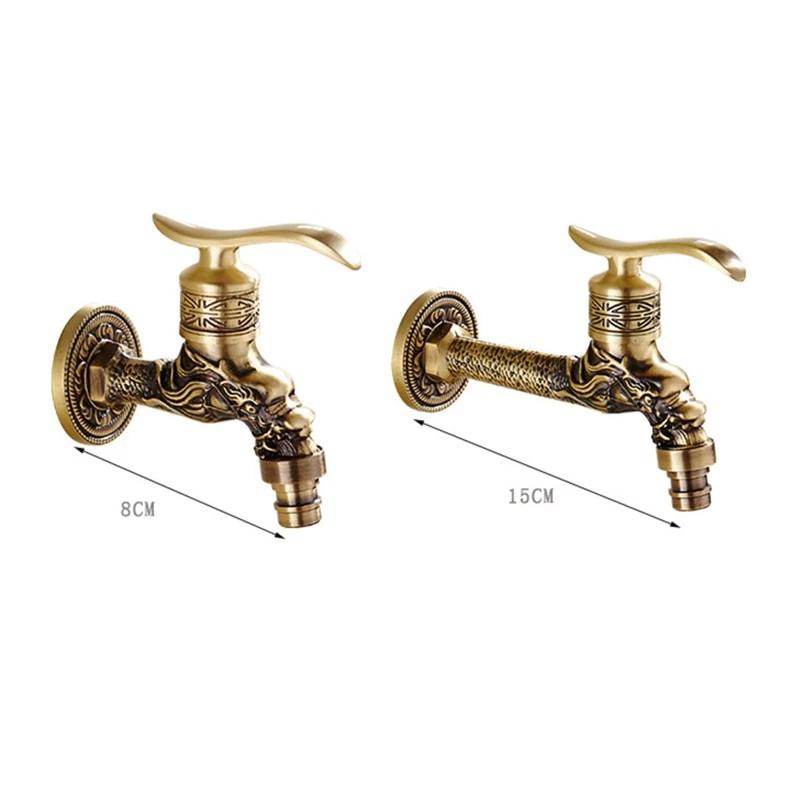Various Styles Carved Retro Brass Basin Taps USA Bargains Express