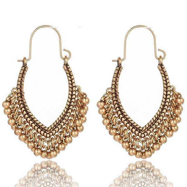Ethnic Beaded Drop Earrings USA Bargains Express
