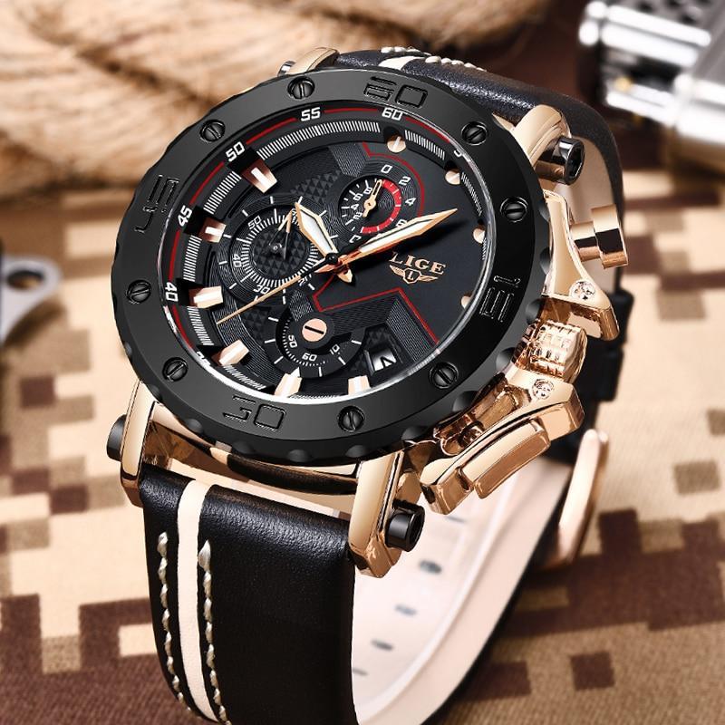 Water Resistant Luxury Leather Watch USA Bargains Express