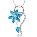 Precious Flower Silver Necklace USA Bargains Express