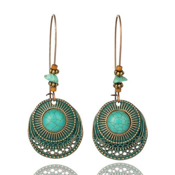 Vintage Turquoise Drop Earrings USA Bargains Express