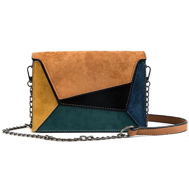 Patchwork Leather Evening Clutch USA Bargains Express