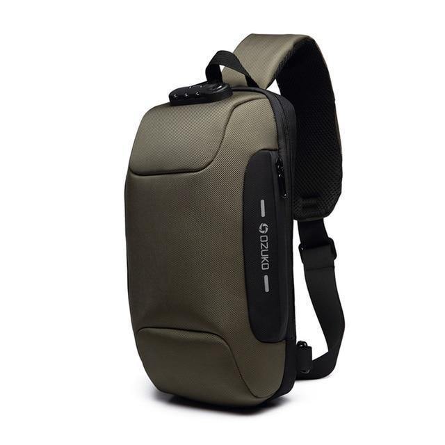 Anti-Theft Lockable Waterproof Travel/Cycling Sling Backpack USA Bargains Express