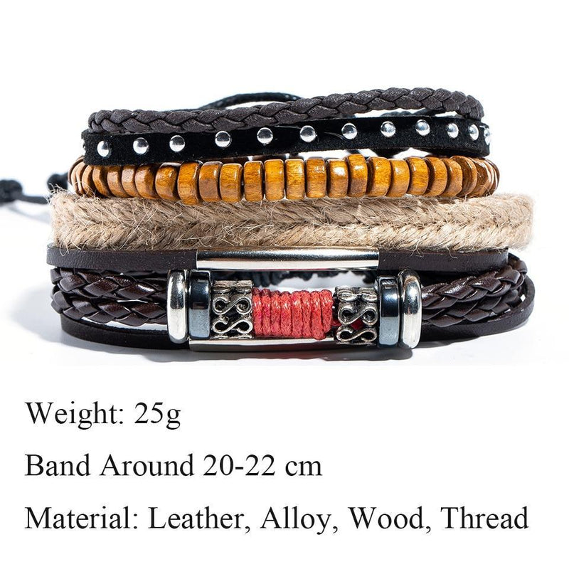 Various Styles Charm Leather Rope Bracelets USA Bargains Express