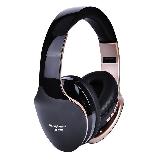 SN-P18 Foldable Wireless Stereo Gaming Headphone With Microphone USA Bargains Express